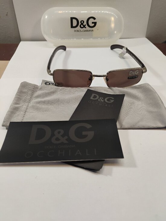 VINTAGE DOLCE & GABBANA DG 2011 Sunglasses with Hard Case Dust Bag Papers Y2K main image 8